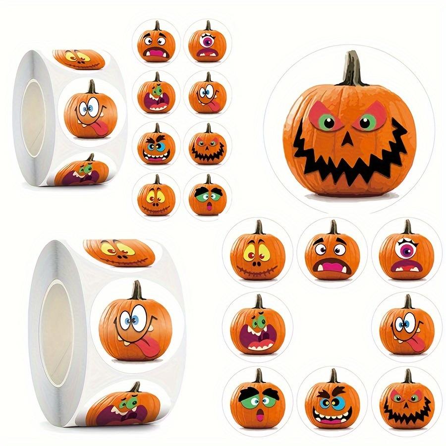 500pcs/roll Halloween Happy Animal Thank You Decorative Non-woven Adhesive Sticker Labels