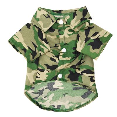 Camisetas de Verano para Perros Estilosas Camuflaje Transpirables Frescas Camisetas de Verano para Mascotas para Niños Niñas Pequeños Medianos