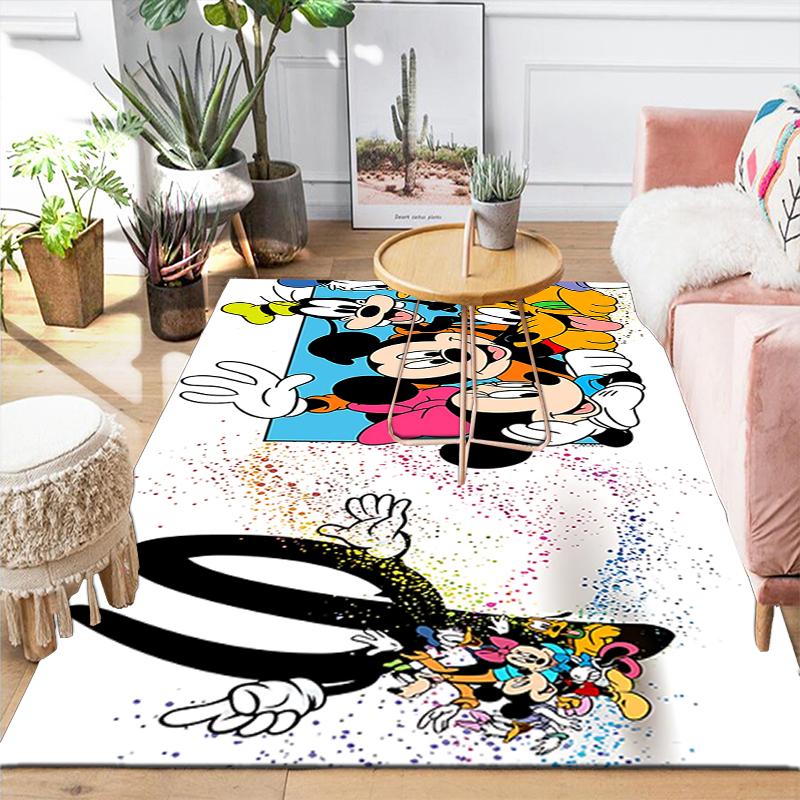 1Pc Mickey Mouse Friends Rug, Office Carpet Indoor Outdoor Doormat, Non-Slip, Comfortable, Living, Christmas Halloween, Xmas Gift Y1672