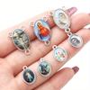 Mix 20Pcs Jesus Virgin Mary Three Hole Charm Pendant for Diy Jewelry Making Accessories Zinc Alloy Religion Pendant.
