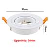 Aluminum Ceiling Spotlight GU10 MR16 Ceiling Lamp Base Energy Saving Downlight LED Angle Adjustable Rotating Indoor Lighting