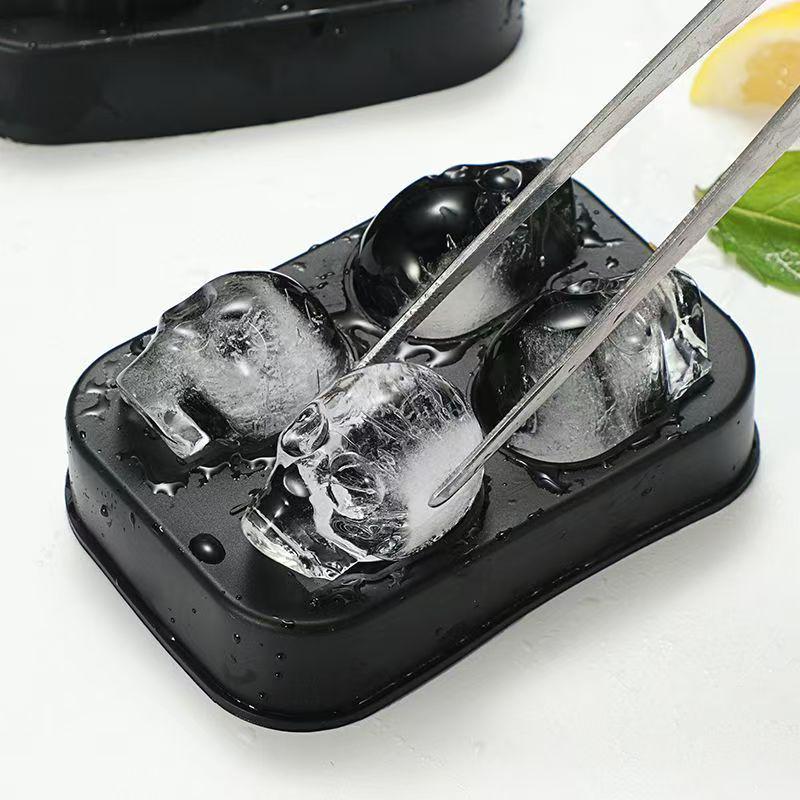 Easy-Release Food-Grade Silicone Ice Cube and Ball Mold for Quick-Freezing At Home