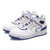New LiNing Attack 2020 Cushioning Anti Slip And Wear Resistant Mid Top Vintage Basketball Shoes Women's White Blue AGBQ116-1