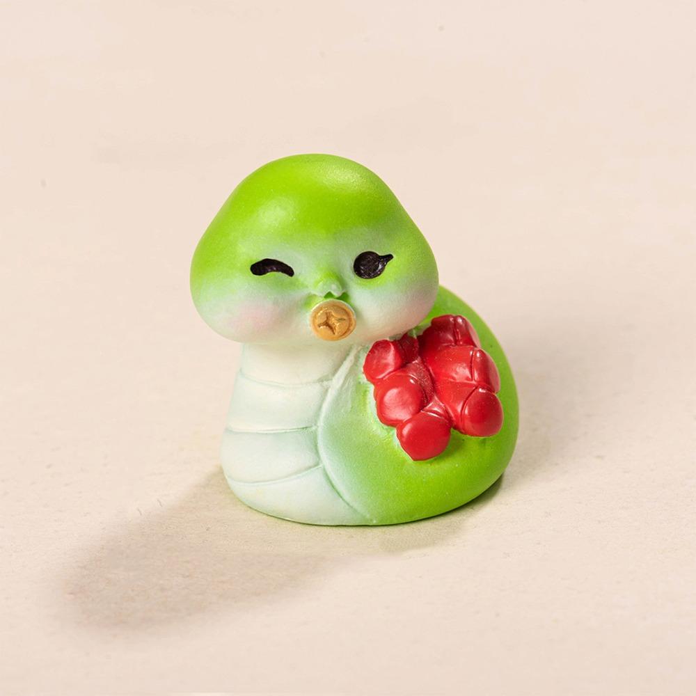 

Cute Mini Lucky Snake Figurine Zodiac Snake Traditional New Year Snake Figurine Blessing Resin Crafts 2025 Snake Year Mascot