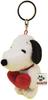 Liten fluffy maskot Snoopy svart hjerte 173126-22