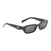 Prada [Available prescriptions] Full frame design rectangular sunglasses women's black