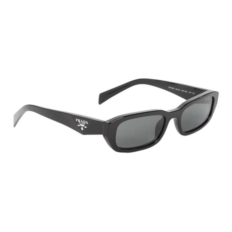 Prada [Available prescriptions] Full frame design rectangular sunglasses women's black