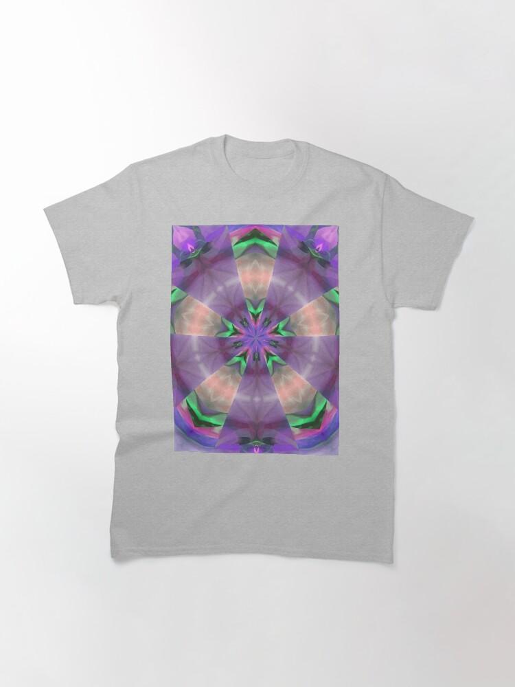 Pentangle Pastel Shades Multicolored Kaleidoscope Pentangle Pattern 10 Classic T-Shirt