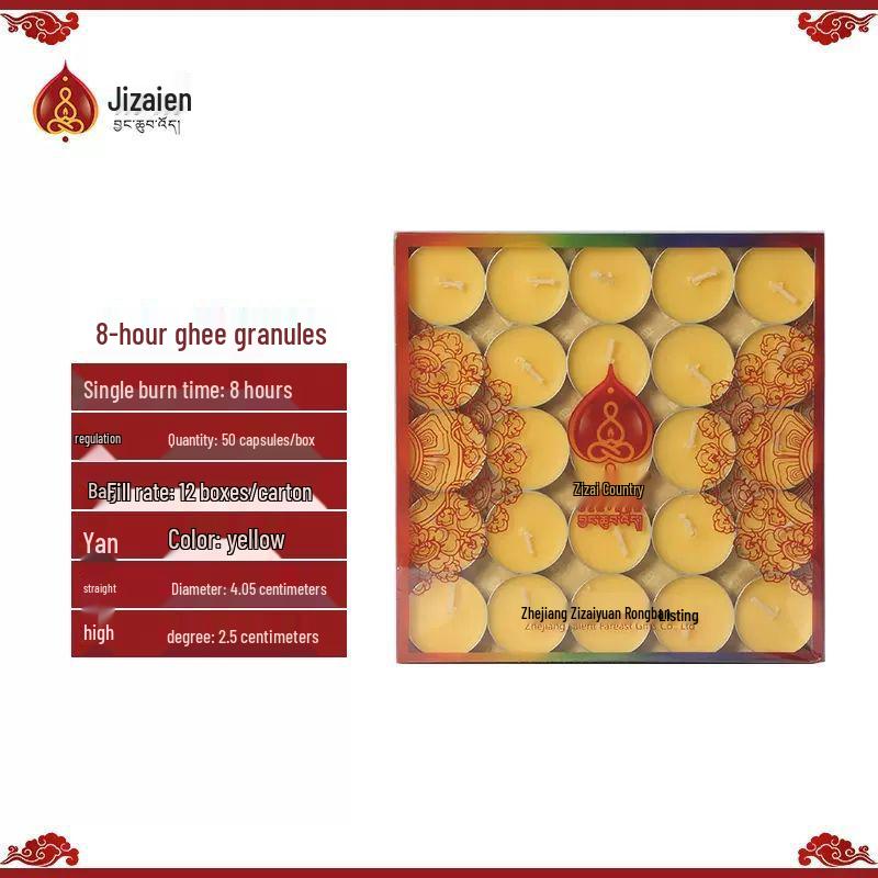 Ghee Lotus Lamp for Buddha Offering - Available in 1.5 to 24 Hour Durations