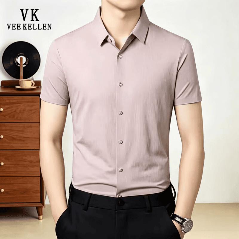 VEE KELLEN Men s Wrinkle-Resistant Short Sleeve Shirt XL