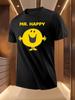 Drôle Monsieur. T-shirt Graphique Heureux - Léger Respirant B...