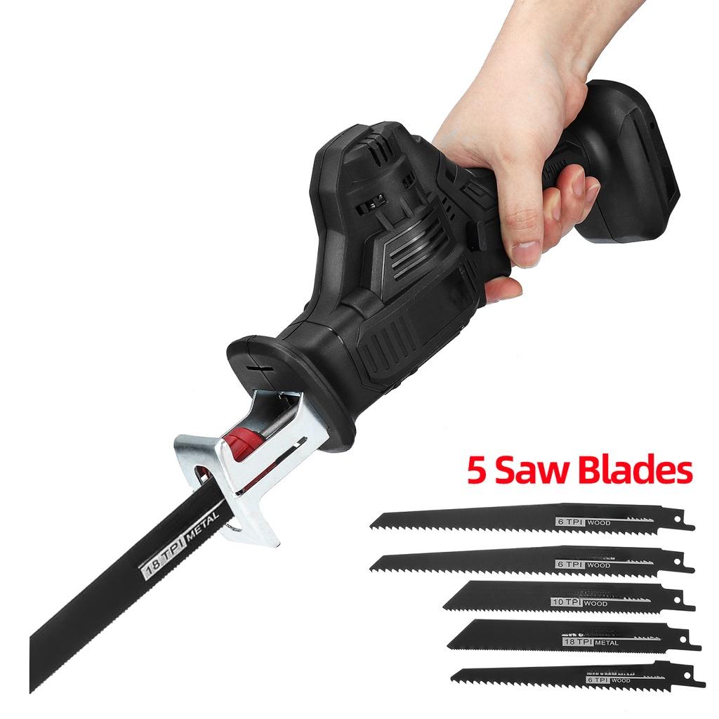 Cordless Reciprocating Saw Metal Wood Cutting Machine 18V Portable Electric Saw Woodworking Cutters