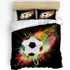 Soccer Balls Football Design Bedding Set 3pcs Duvet Cover Pillowcase Kids Adult Quilt Cover Double Bed Set Home Textile