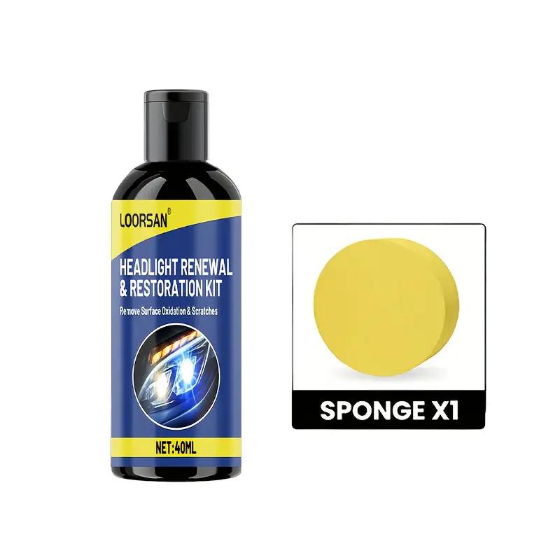 

Restore Yellowed and Dull Lights - Heavy Duty Repair and Gloss Restoration Kit - Easy DIY Polishing for All Lenses.