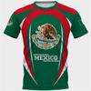 Fashion Mexico National Flag Print T Shirt For Men Funny 3D Eagle Pattern Short Sleeve Summer Casual O-neck Loose Top Men's Tees