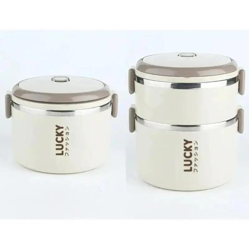 1/2-layer Stainless Steel Insulated Lunch Box Student Office Worker Portable Insulated Lunch Box Home Large Capacity Bento Box