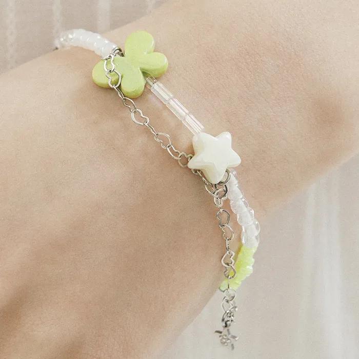 Spring Bead Chain Bracelet