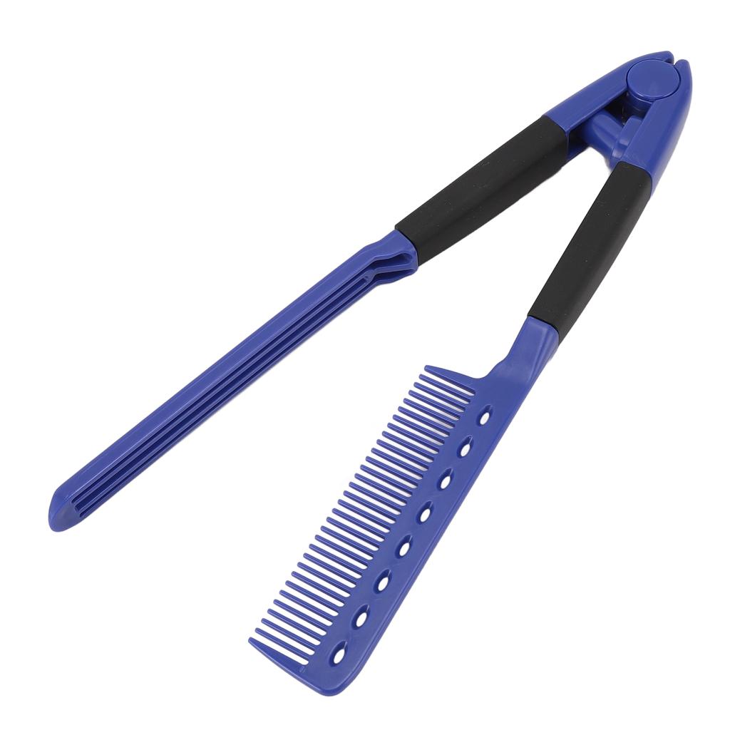 V-förmiger Haarglättungskamm Friseursalon Styling Antistatisch Hitzebeständig Flach Glättungs C