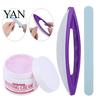 3 bucăți/set Nail Art Epilare cu ceară Lustruire Slefuire Cremă tamponare Kit de manichiură