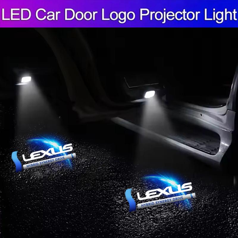 2026 Hot Interior Stickers LED Car Door Welcome Projector Ghost Shadow Light Accessories For Lexus RX ES GX LS LX IS GS RC UX Se