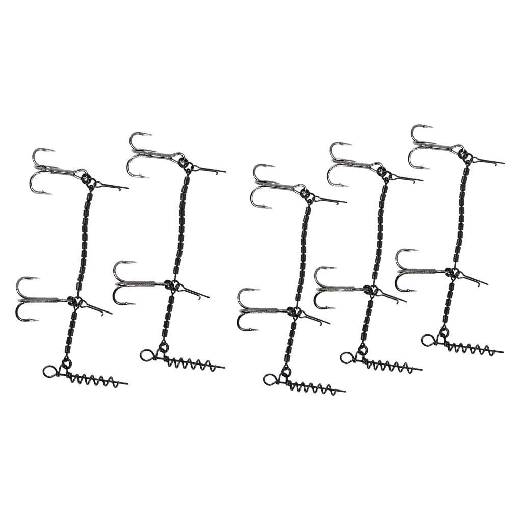 Stainless Steel Soft Lure Security Essential Premium Fishing Platform System Corkscrew Suitable For Popular Spins