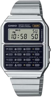 Vintage Series 8-Digit Digital Watch CA-500WE-1A, Unisex, with Metal Band, Silver, Overseas Model [Parallel Import]