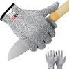 Level 5 Cut-Resistant HPPE Gloves for Kitchen, Woodworking, Slaughtering