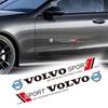 2 Stück Auto Tür Seiten Sport Aufkleber Auto Karosserie Vinyl Abziehbilder für Rdesign Polestar AWD V50 S60 XC90 V60 S80 S90 V90 V70 T6 S70