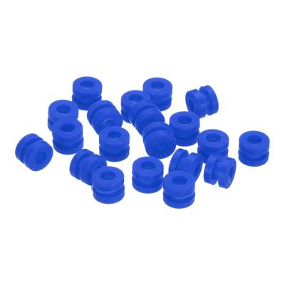 Uxcell RC Anti-Vibration Rubber Balls, M3x4.6mm Shock Absorbing Balls for RC F4F7 Flight Controller Gimbals, RC Model DIY Drone Accessories, Blue,