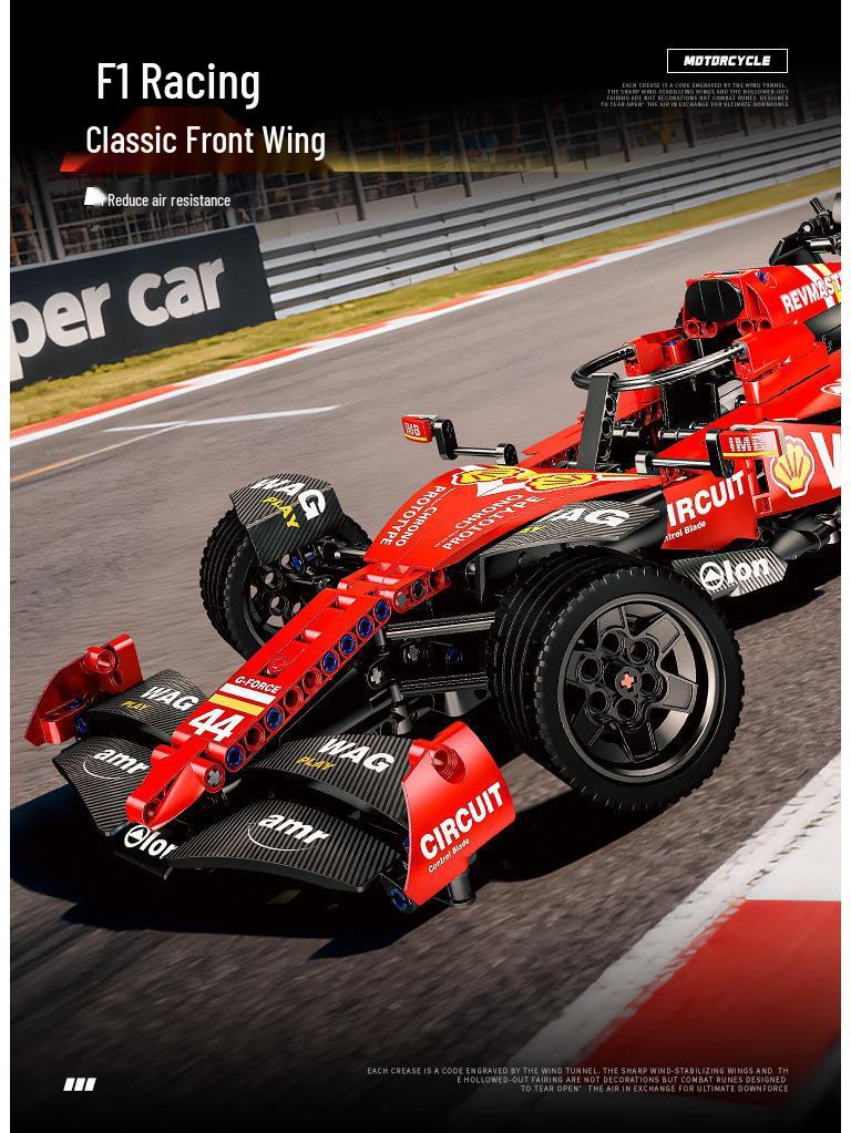 MG56-9 F1 Formula Racing Car Electric Building Blocks Toy Model