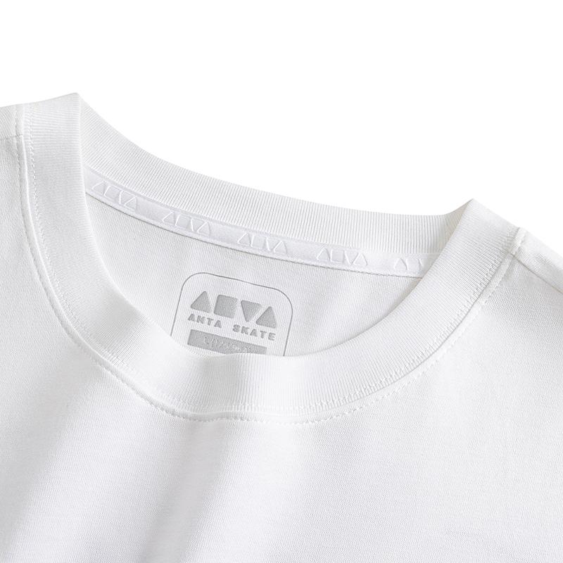 Anta Skate White Simple Round Neck Comfortable Short Sleeve Men Tops 152628120-3