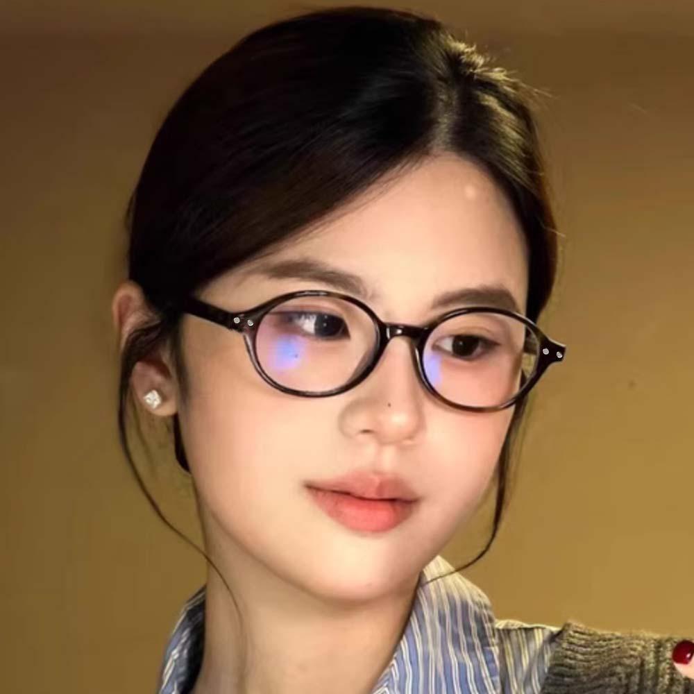 Zinc Zinc Alloy Elderly Reading Glasses Retro Tortie Elliptical Frame Eyewear  Mother's Day