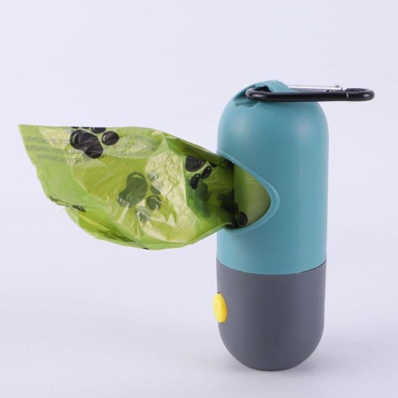 LED Illuminated Dog Poop Bag Dispenser for Safe Nighttimes Dog Walks Ensuring Pet Safety and Easy Bag
