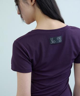 Uusoo Slim Fit Tencel T-Shirt_ Deep Purple