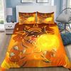 Digimon Cartoon 3D-Printed Bedding Set—Includes Duvet Cover and Pillowcases—Available for Single, Double, King, and Queen-Sized