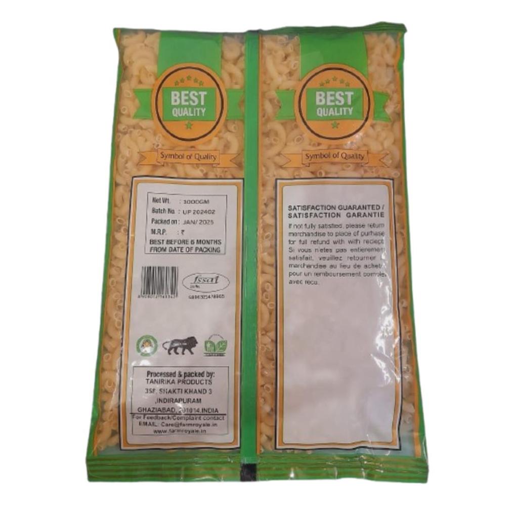 Farm Royale Elbow Pasta 1kg | Premium Durum Wheat Pasta