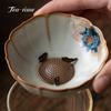 Ru Kiln Tea Strainer Aesthetic Tea Sieve Ceramic Leaf Filter Gracked Can Nurture Stainer Accessories Mate Teapot Infuser Tool