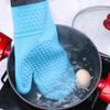 Silicone Heat-Resistant Baking Gloves with Inner Cotton for Cooking and BBQ.
