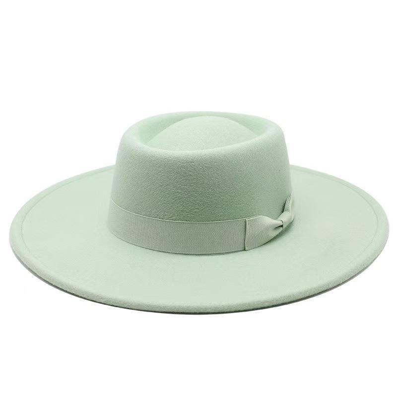 Popolare cappello a cilindro classico retrò .cm europeo e americano, cappello a cilindro a cupola concava-convessa in lana moda da uomo e da donna