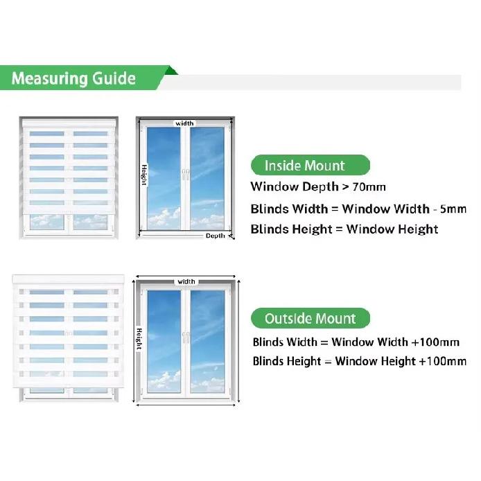 Factory Price Wifi Control Blinds 100%Polyester Double Fabric Connect Alexa Google Homekit Motor Automatic Zebra Blinds For Home