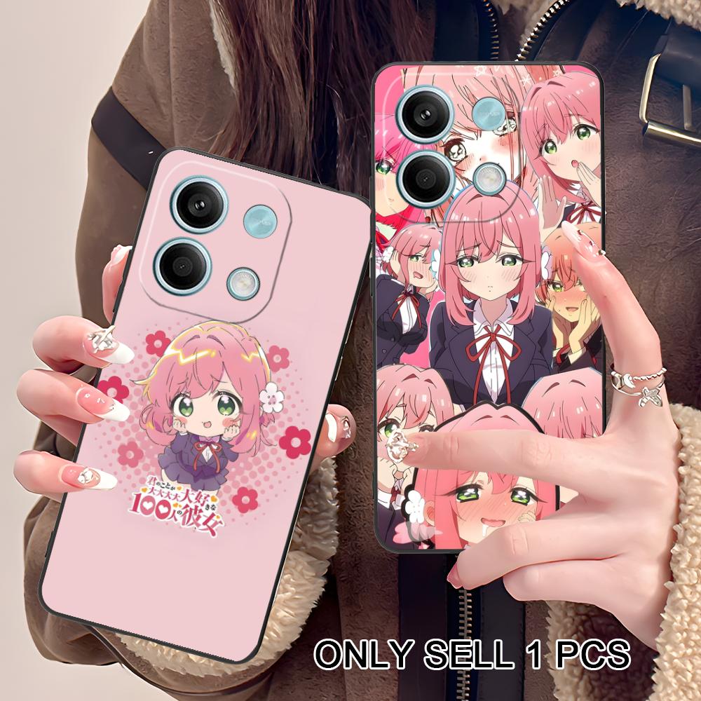 Anime Hakari Hanazono Mattes Handyhülle für POCO F8 F7 F6 F5 F4 F3 F2 Pro GT C75 C71 C65 C61 C40 Pro Ultra Bunte Hülle