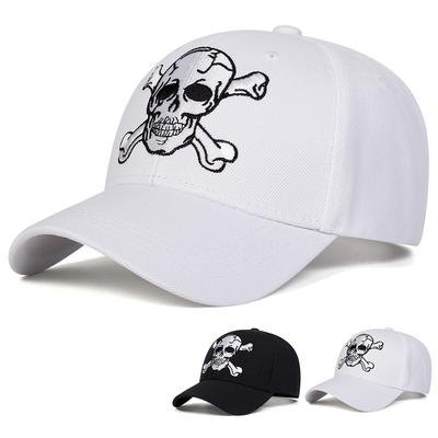 Unisex Skeleton Embroidery Baseball Caps Spring and Autumn Outdoor Adjustable Casual Hats Hip Hop Hat Sunscreen Hat