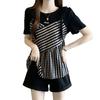 Basic T Shirt Women Summer Loose Fit Polyester Soft Casual Wear For Commuting
