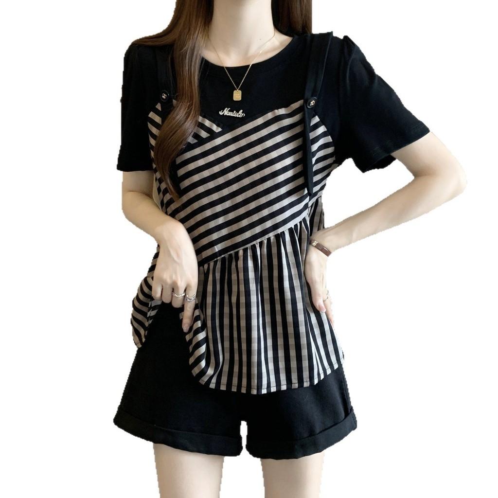 Basic T Shirt Women Summer Loose Fit Polyester Soft Casual Wear For Commuting