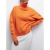 Women's Knitted Sweater Turtleneck White Black Christmas Loose Oversized Pullover Casual Knitwear Soft Sweater for Women 2025