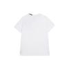 Fila Classic Business Knitted Double-Sided Jacquard Short Sleeve T-Shirt Women Tops White F11W321103FWT