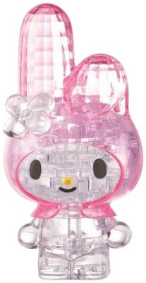 Hanayama Puzzle 3D Galerie de Cristal Sanrio Figurine My Melody Décoration d'Intérieur Âges (HANAYAMA) [Puzzle Transparent] Type Cristal 7+