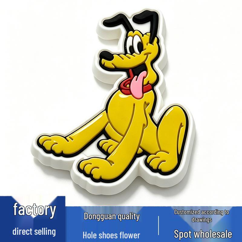 Mickey Mouse Flower Charms for Crocs - Cute PVC Cartoon Shoe Buckles