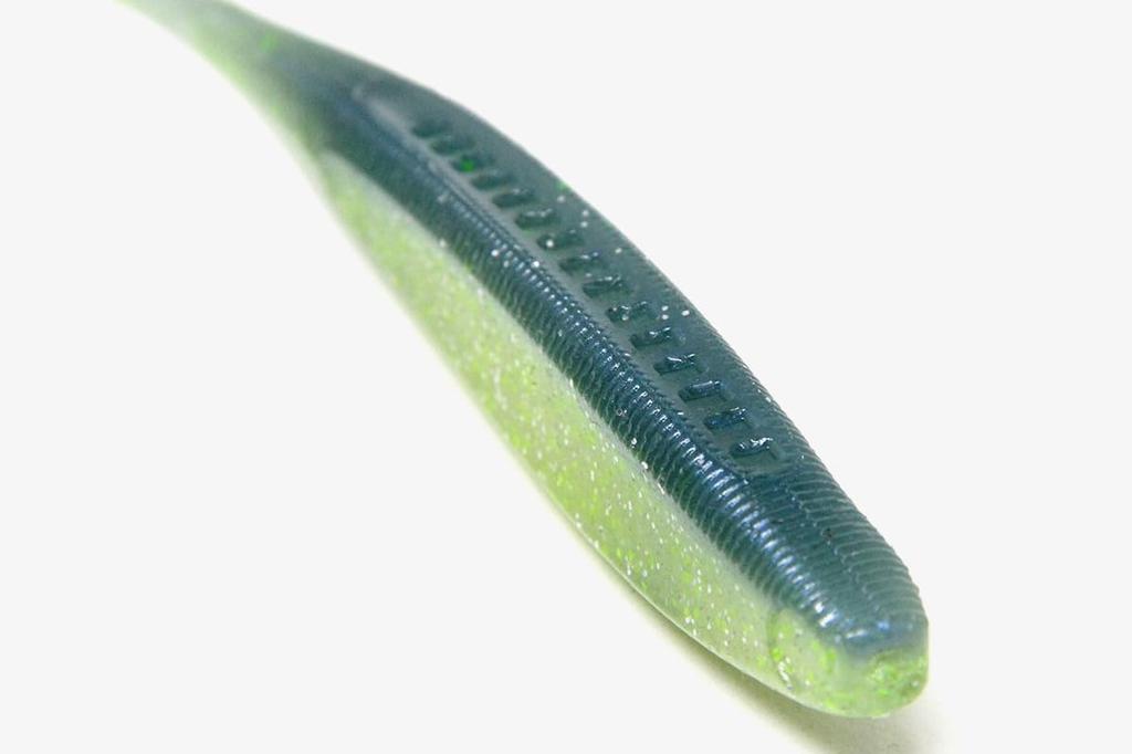 KAESU Bass Lure ISANA 2.5inch #15 Green Pumpkin Pepper