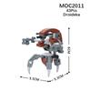 MOOXI Space Wars Series Robot Model MOC Brick DIY Diorama Adult Children Toys Building Block Set Montessori Gift Room Decoration